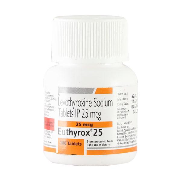 Levothyroxin 25mcg (Euthyrox 25)