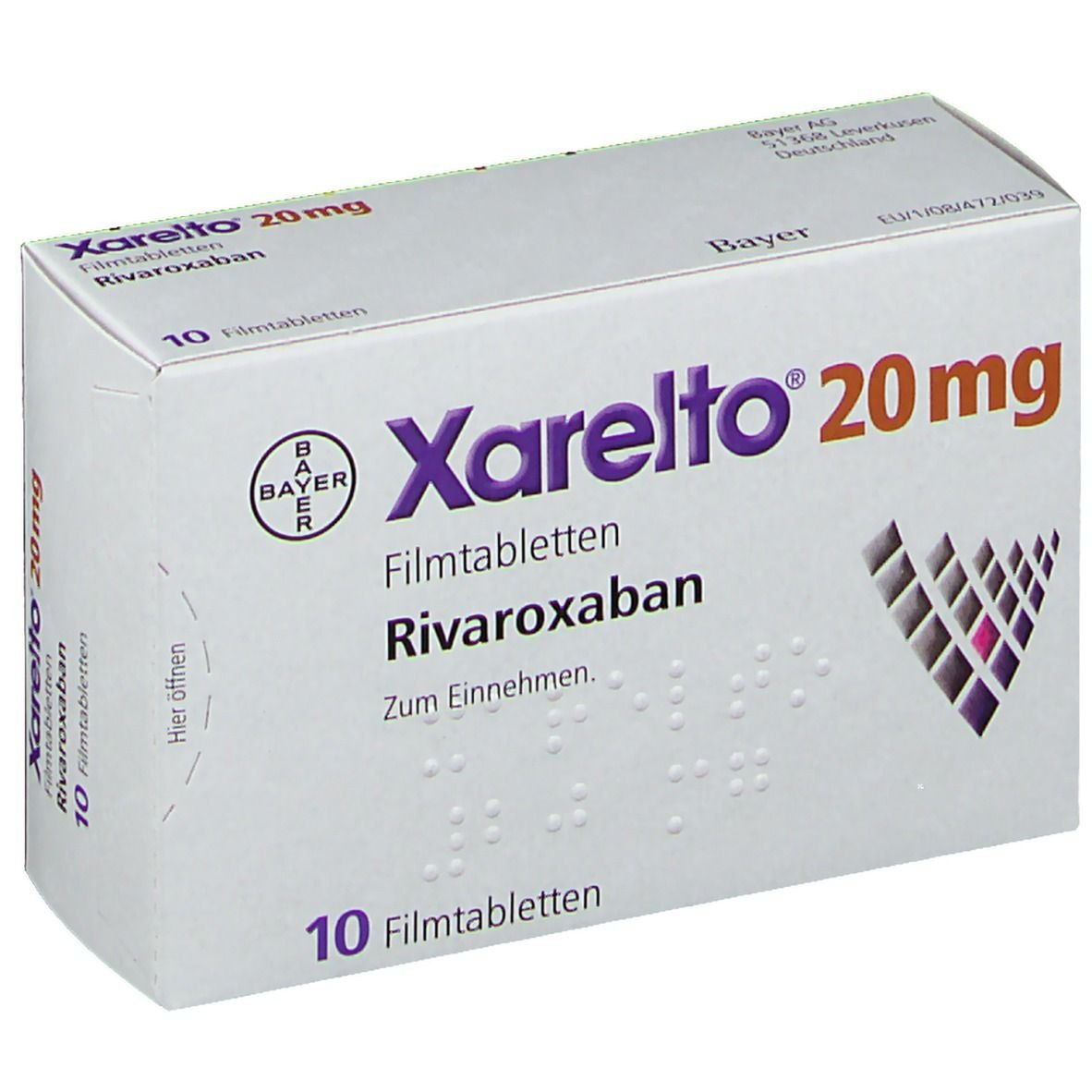 Xarelto 20 Mg (Rivaroxaban)